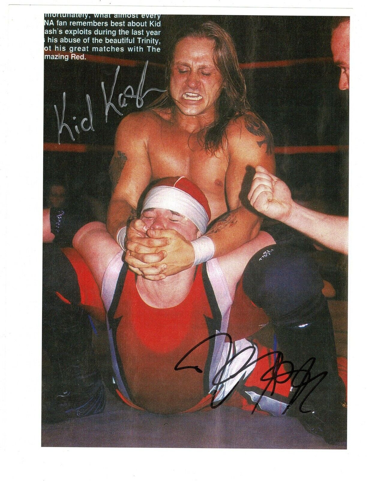 Kid Kash & Amazing Red signed autographed magazine Photo Poster painting! AMCo! 13586