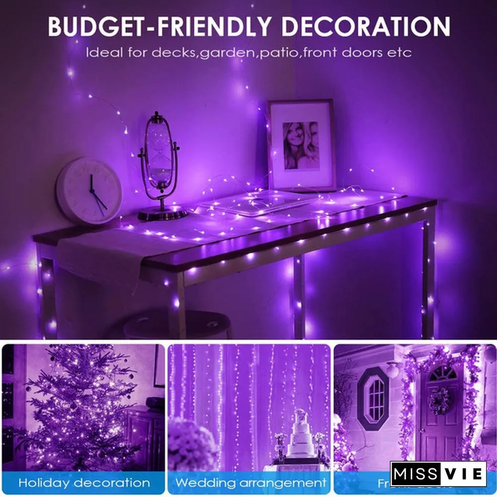 200 LED Solar Power Fairy Lights String Lamps Party Wedding Decor Garden Outdoor Christmas Lights Tree decoration