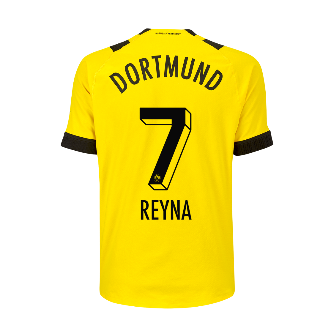 Borussia Dortmund Giovanni Reyna 7 Home Shirt Kit 2022/23