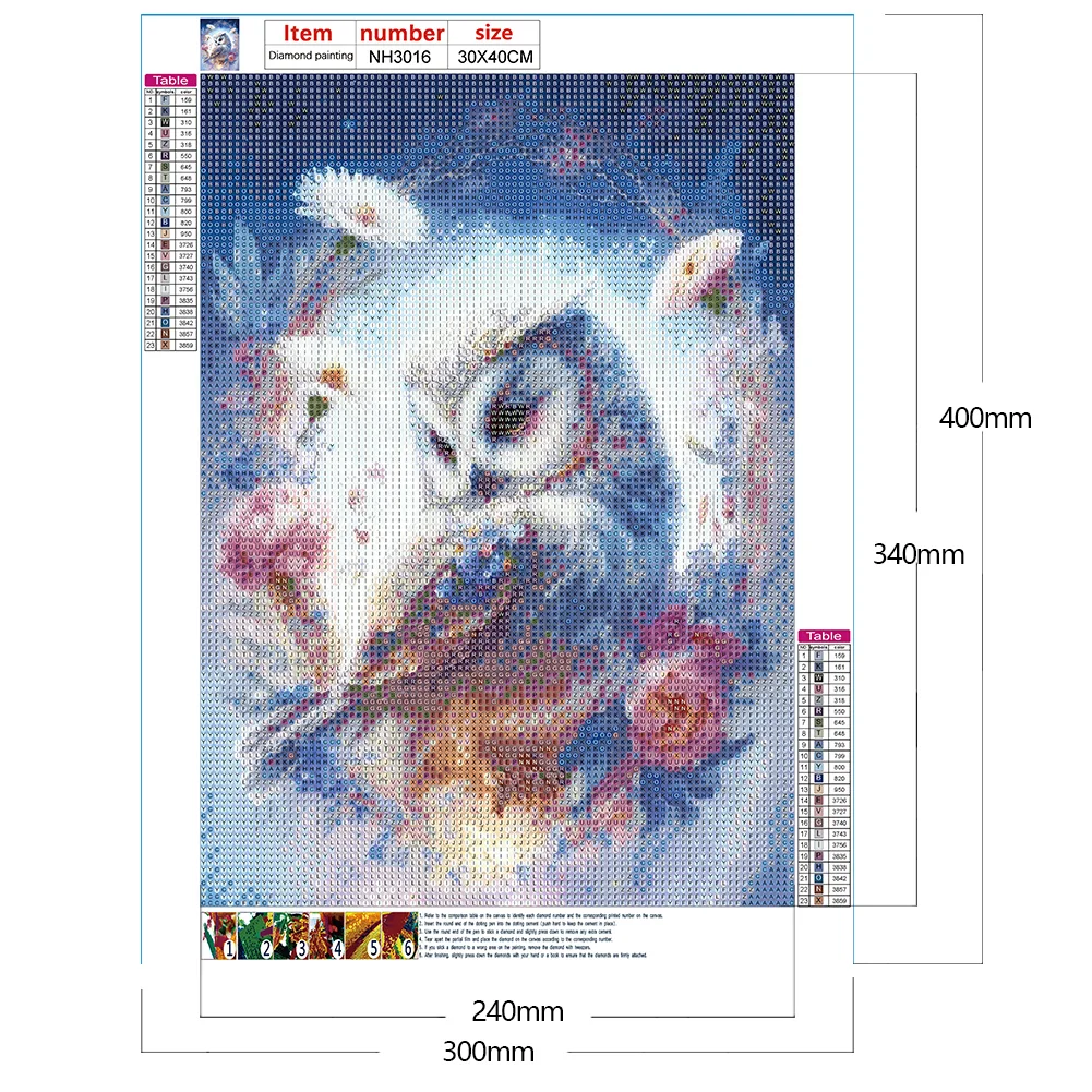 Diamond Painting - Full Round Drill - Owl(30*40cm)