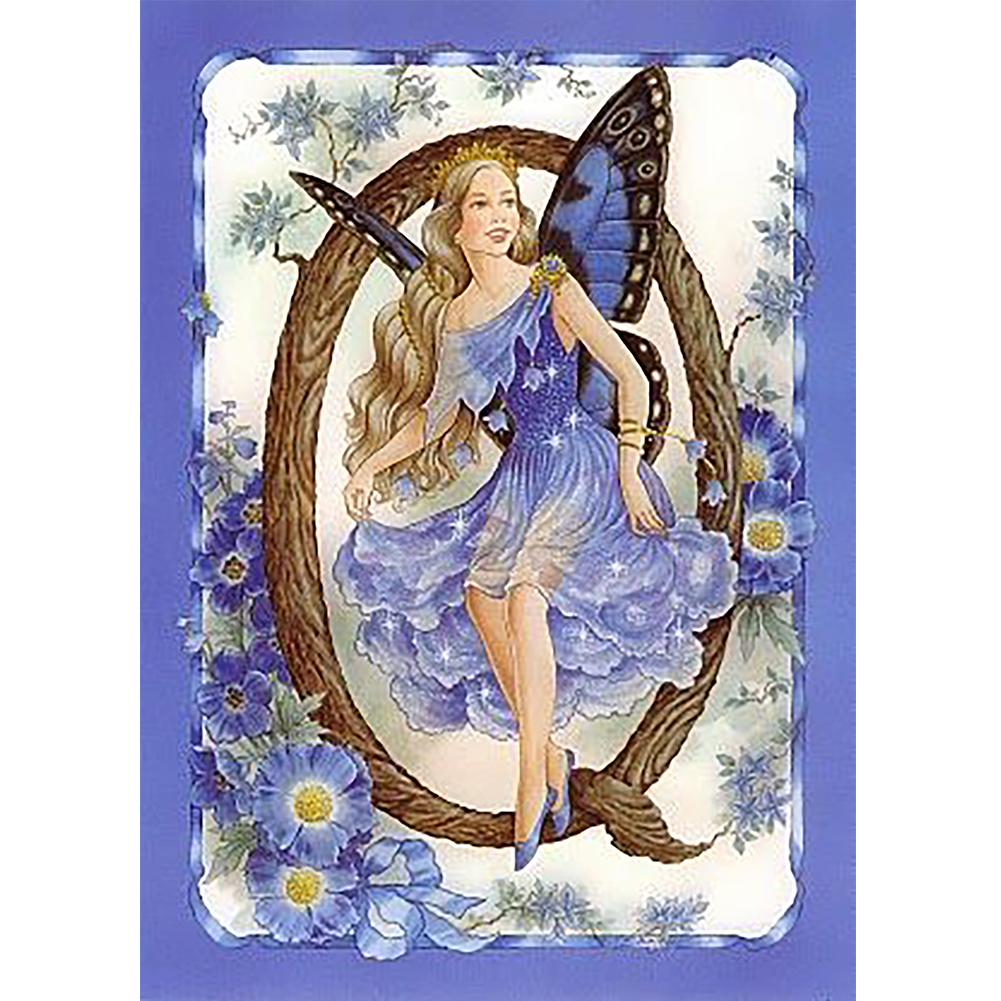 

30*40CM - Special Shaped Diamond Painting - Butterfly Fairy Q, 501 Original
