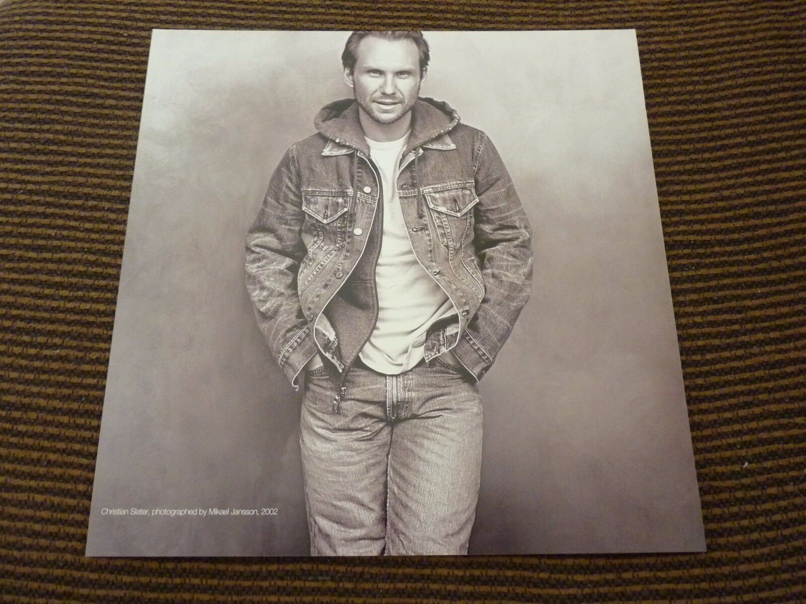 Single Page 2 Sided Christian Slater Brice Marden Coffee Table Book Photo Poster painting