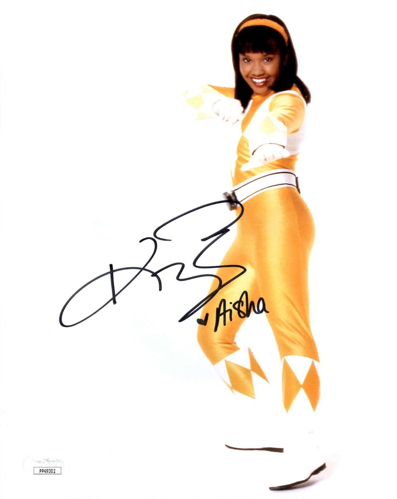 KARAN ASHLEY Signed MIGHTY MORPHIN POWER RANGERS 8x10 Photo Poster painting with JSA COA