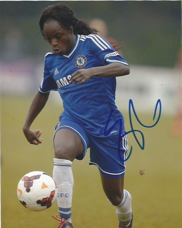 England Chelsea FC Eniola Aluko Autographed Signed 8x10 Photo Poster painting COA A