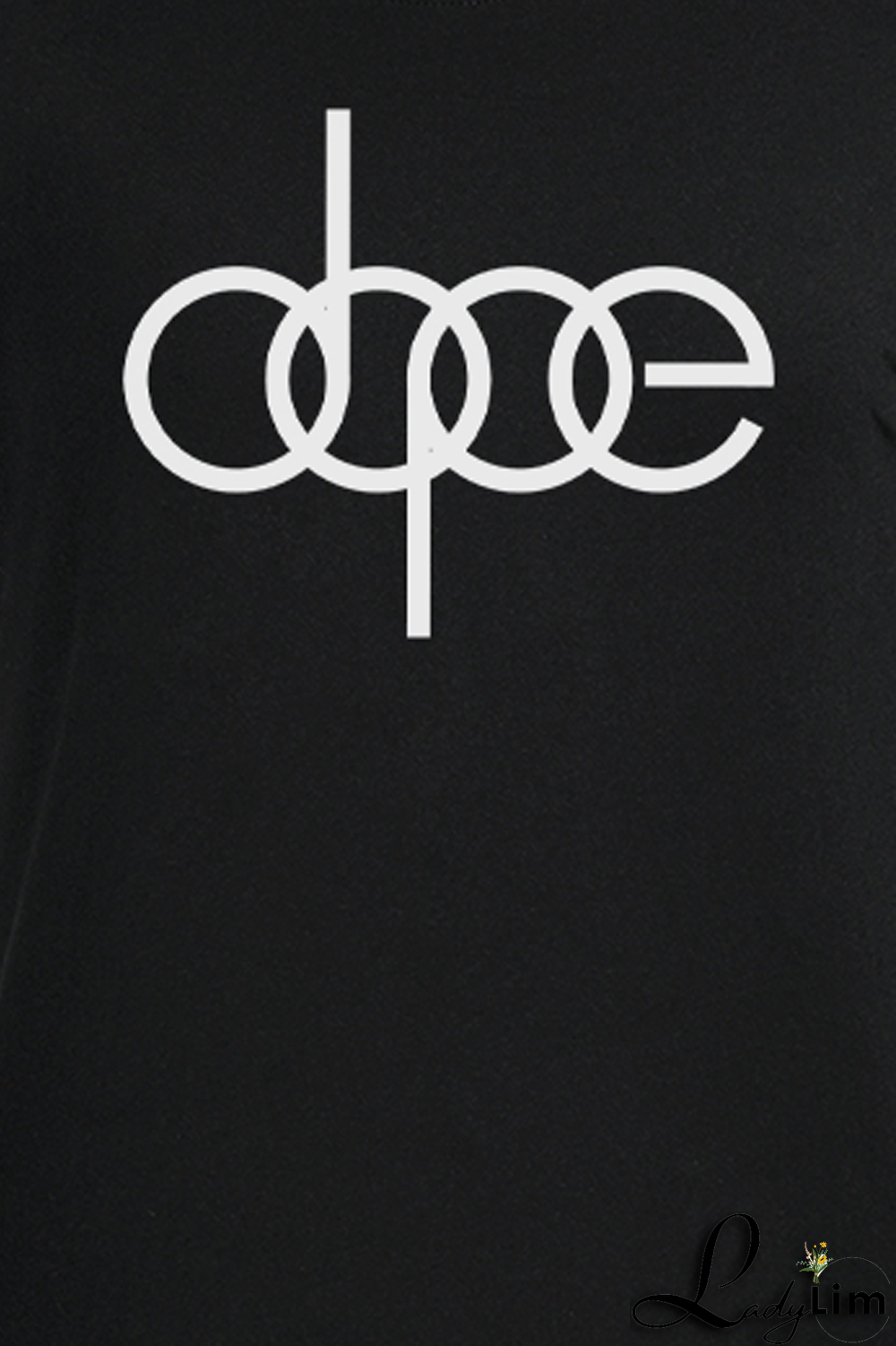 White Fashion Street Print Patchwork O Neck T-Shirts