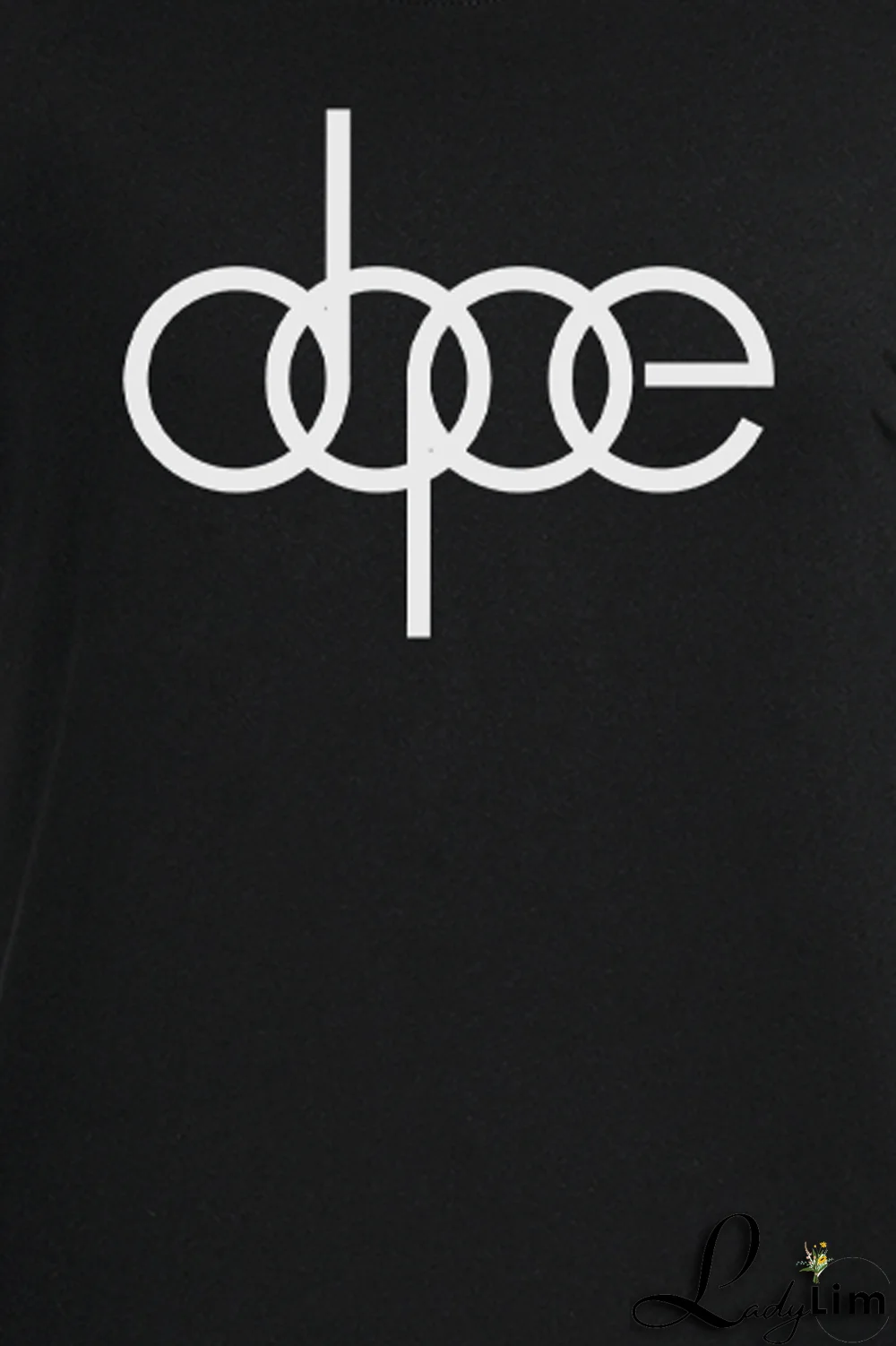 White Fashion Street Print Patchwork O Neck T-Shirts