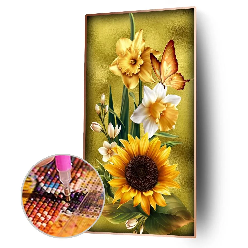 Diamond Painting - Full Round Drill - Sunflower (45*85cm)