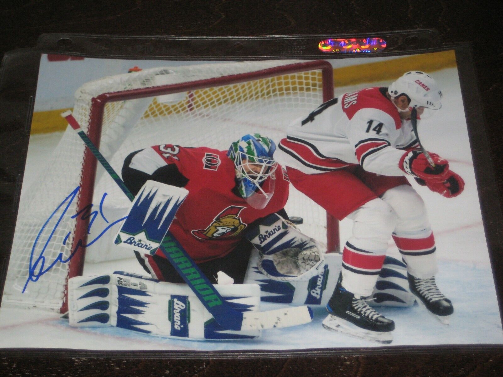 ANDERS NILSSON autographed OTTAWA SENATORS 8X10 Photo Poster painting #4