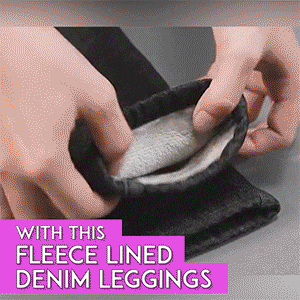 Thermal Fleece Denim Jeggings Women Fleece Lined Jeggings Seamless Faux  Jeans Denim Slim Pencil Pants High Waist Slim Fashion - AliExpress