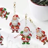 6PCS Diamond Painting Double Sided Santa Diamond Art Ornament