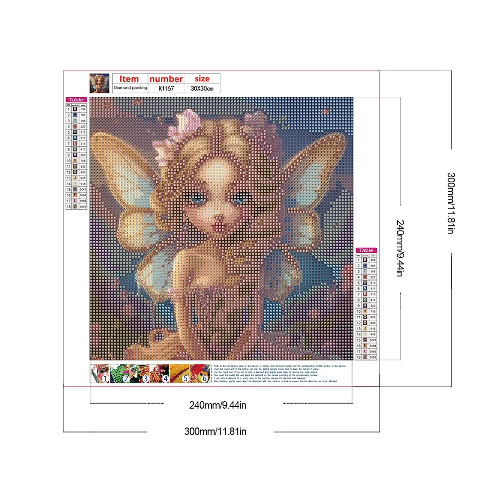 Diamond Painting - Full Round Drill - Elf Girl(Canvas|30*30cm)