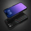 RGB starry sky mobile phone case luminous glass shell with call light suitable for iPhone