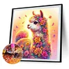 Diamond Painting-DIY Round Part AB Drill Alpaca(35*35CM)