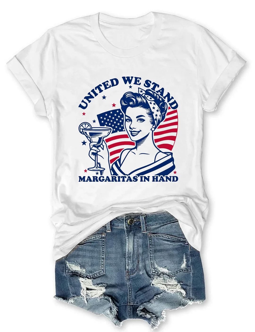 United We Stand Margaritas In Hand T-shirt