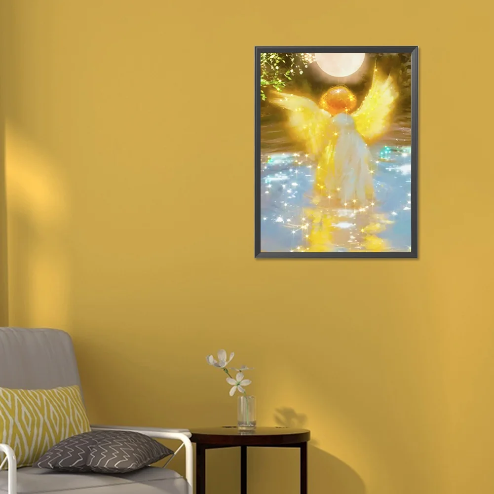 Full Round Diamond Painting 30*40cm - Water Angel