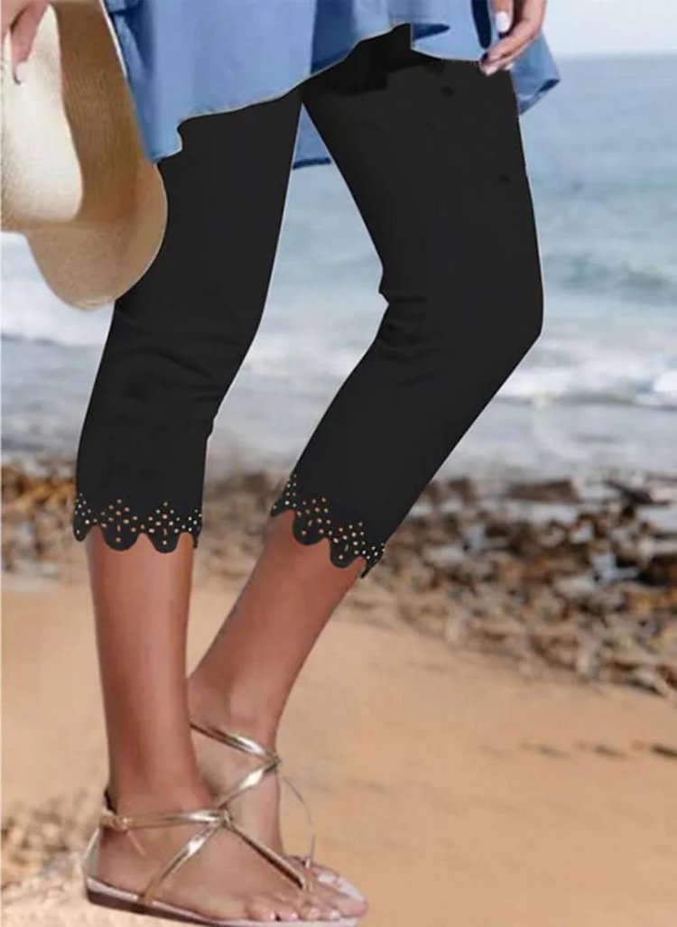 Women's Floral Print Capri Leggings