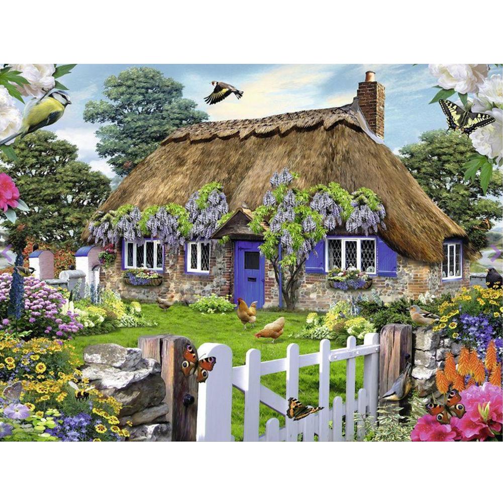 

40x50cm - Paint By Numbers Garden House, 501 Original