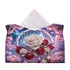 Diamond Painting Rose Dreamcatcher PU Leather Tissue Box for Napkin Holder