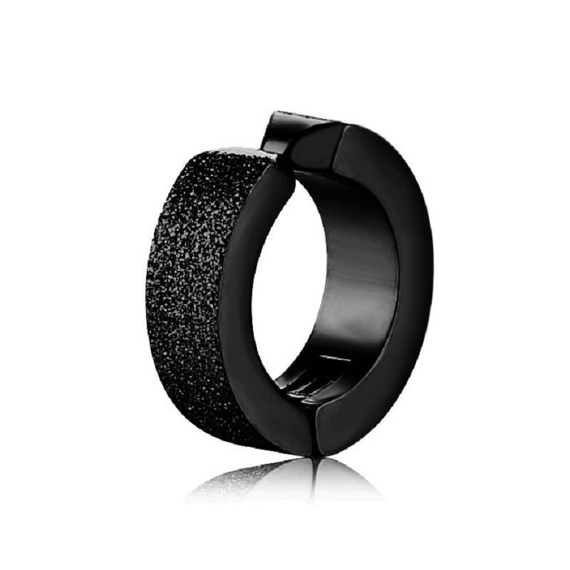 Punk Geometric Titanium Steel Plating Ear Clips 1 Piece