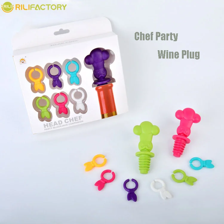 Chef Party Wine Stopper Rilifactory