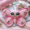 Butterfly Crochet Kit for Beginners - Amigurumi DIY Stuffed Insect Set with Step-by-Step Tutorial