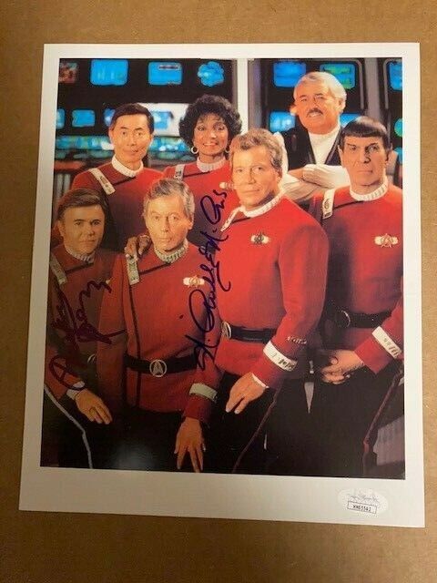 Star Trek Walter Koenig & Nichelle Nichols Signed 8x10 Photo Poster painting JSA COA