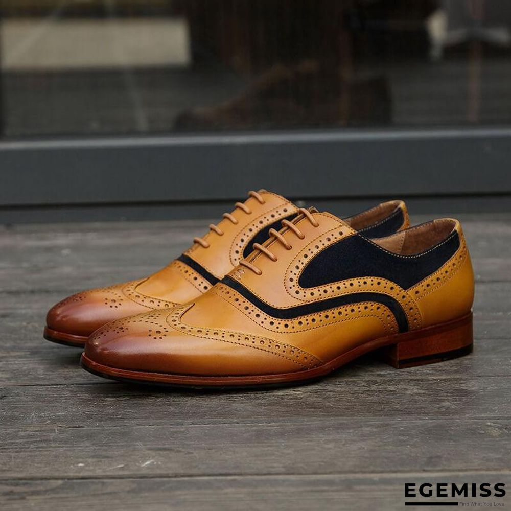 Men's Business Brogue Leather Shoes | EGEMISS