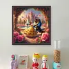 Dancing Beauty And The Beast-14CT Stamped Cross Stitch 50*50cm/19.69*19.69in tapestrymarket