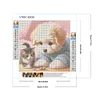 Diamond Painting-5D Full Round Drill Cat and Dog