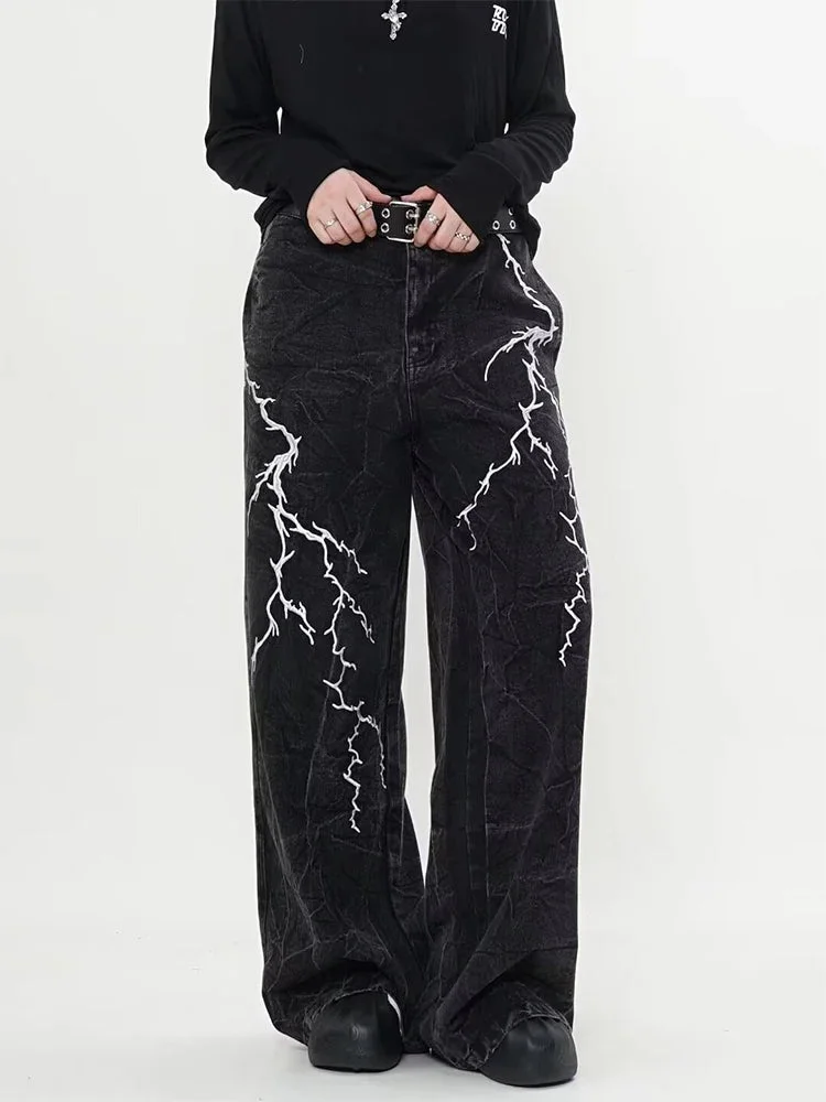 Black Gothic Baggy Harajuku Denim Pant