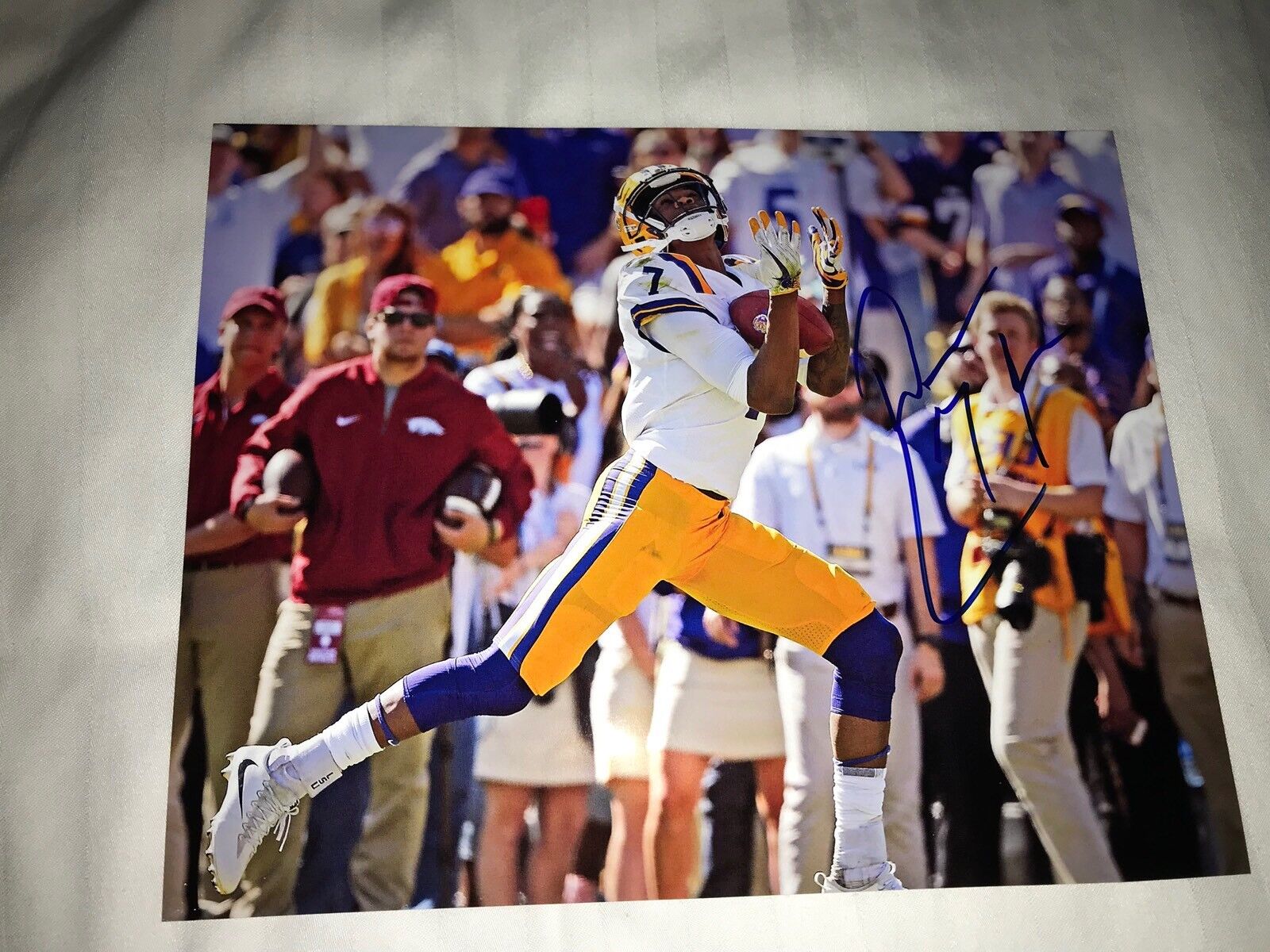 D.J. Chark LSU Tigers signed autographed 8x10 football Photo Poster painting DJ. D