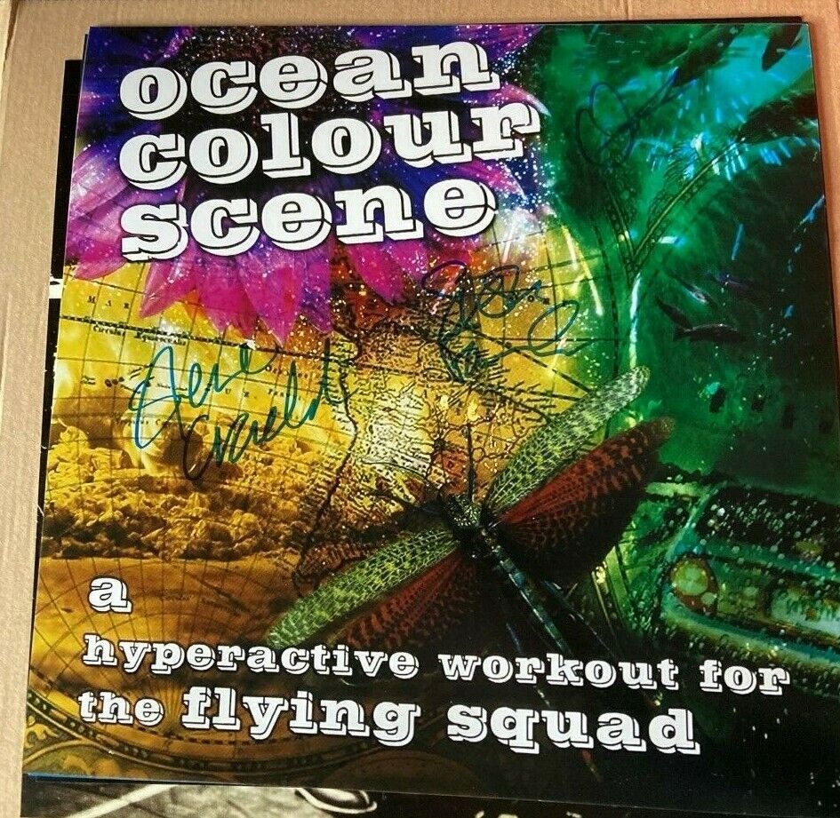 Ocean Colour Scene **HAND SIGNED** 12x12 Photo Poster painting ~ Hyperactive Workout....