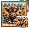 (Multi-Style) Highland Cattle-11CT Stamped Cross Stitch 40*40cm/15.75*15.75in