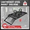 [US Local Warehouse] For 07-25 JK/JL Wrangler Molle Panel Rear Trunk Cargo Rack Interior Storage Basket Auto Luggage Frame Trunk Organizer Car Accessories