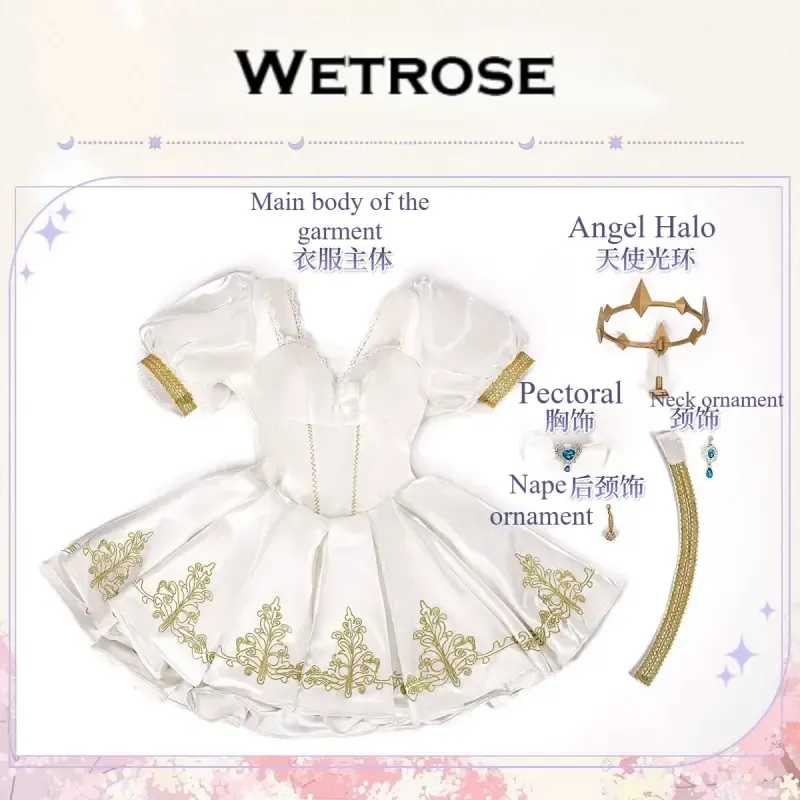 [Wetrose] Pre-Order Identity V Emma Woods Gardener Angel & Devil Game Outfit Cosplay Costume 