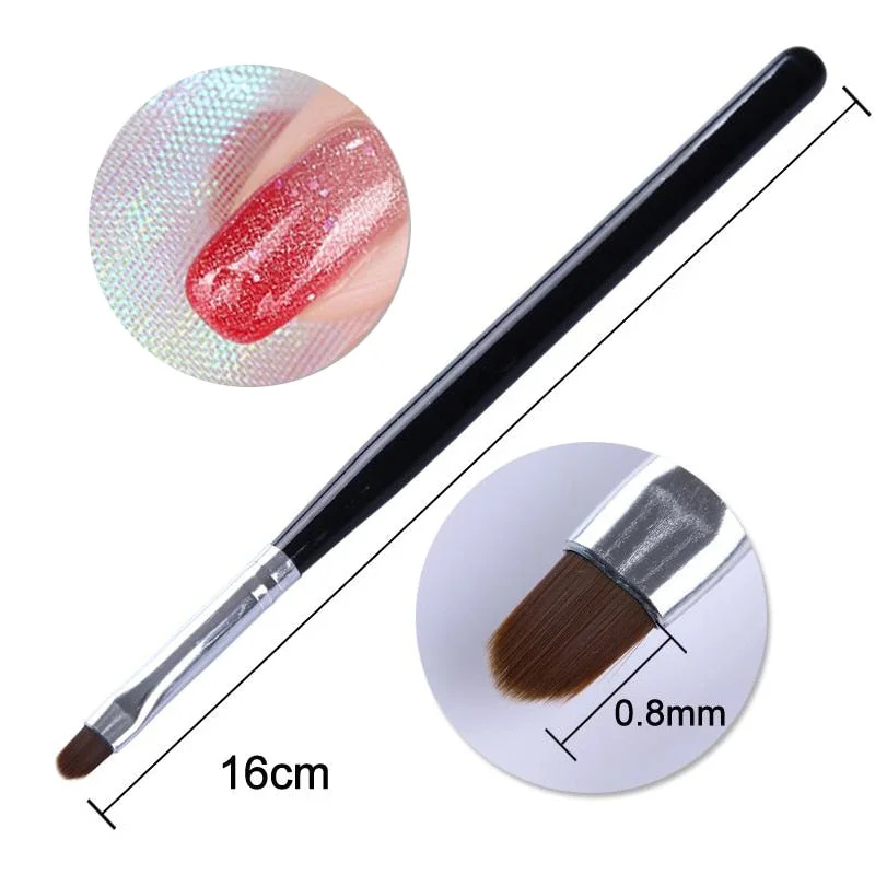 1Pc Nail Art Brushes For Manicure UV Gel Brush Pen Extensions Acrylic Nail Art Painting Drawing Carving Pen Phototherapy Brush-Nail Inspo