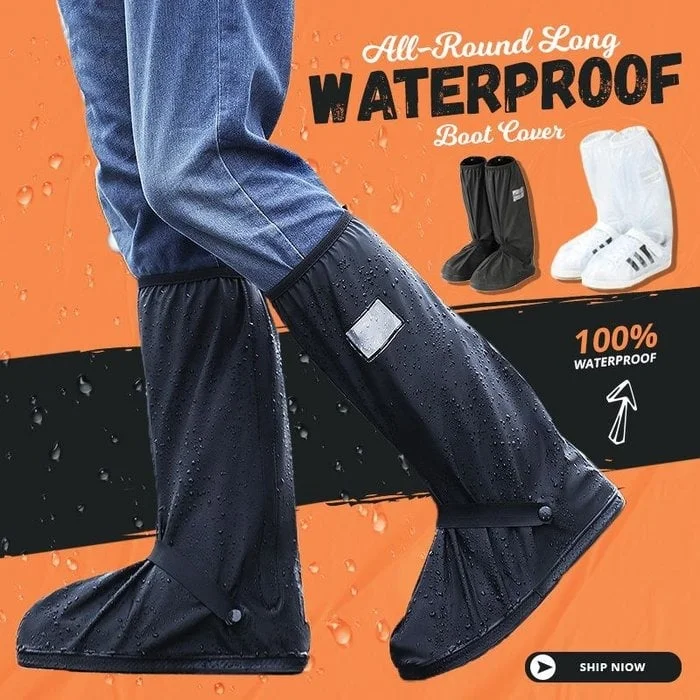 Suitable for wide feet - All-Round Long Waterproof Boot Cover