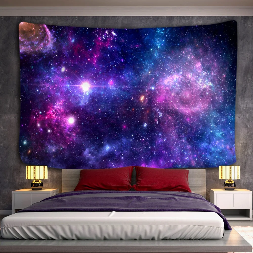 Tapestry psychedelic pattern yoga throw beach throw carpet Hippie Home Decor Wall Tapestry Blanket Galaxy Hanging Wall Tapestry