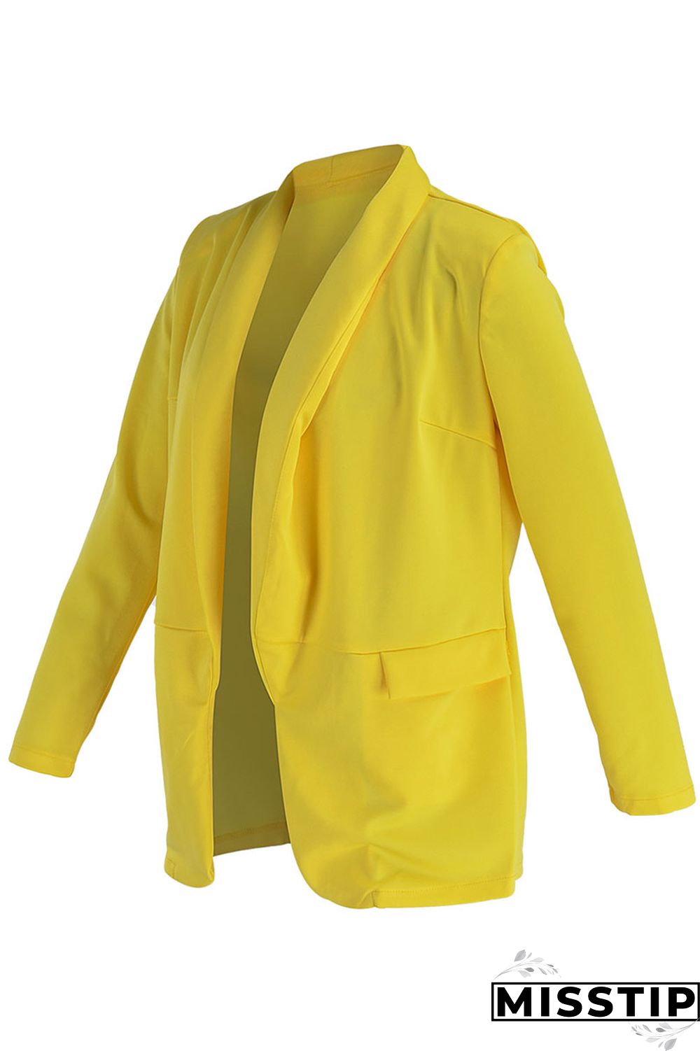 Black Fashion Casual Solid Patchwork Cardigan Turn-back Collar Outerwear