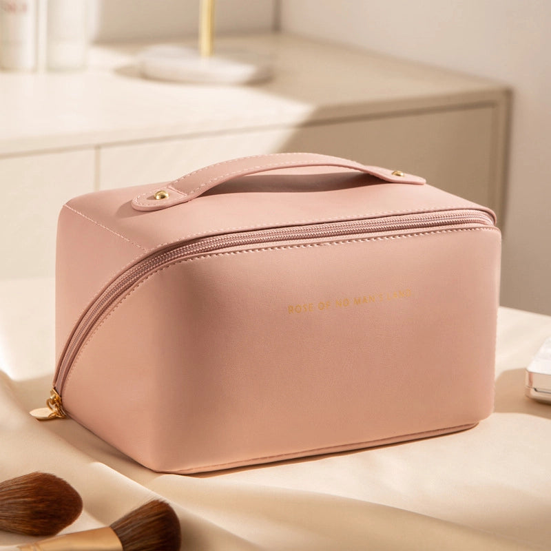 Women’s All Seasons Pu Leather Basic Cosmetic Bag