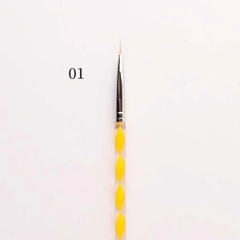 Nail UV Gel Brush Liner Pen Crystal Handle Manicure Nail Art Acrylic UV Gel Polish Design Dot Pen Extension Painting Brush Tools