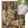 Book Cat-11CT Stamped Cross Stitch 40*70cm(Big Size) tapestrymarket