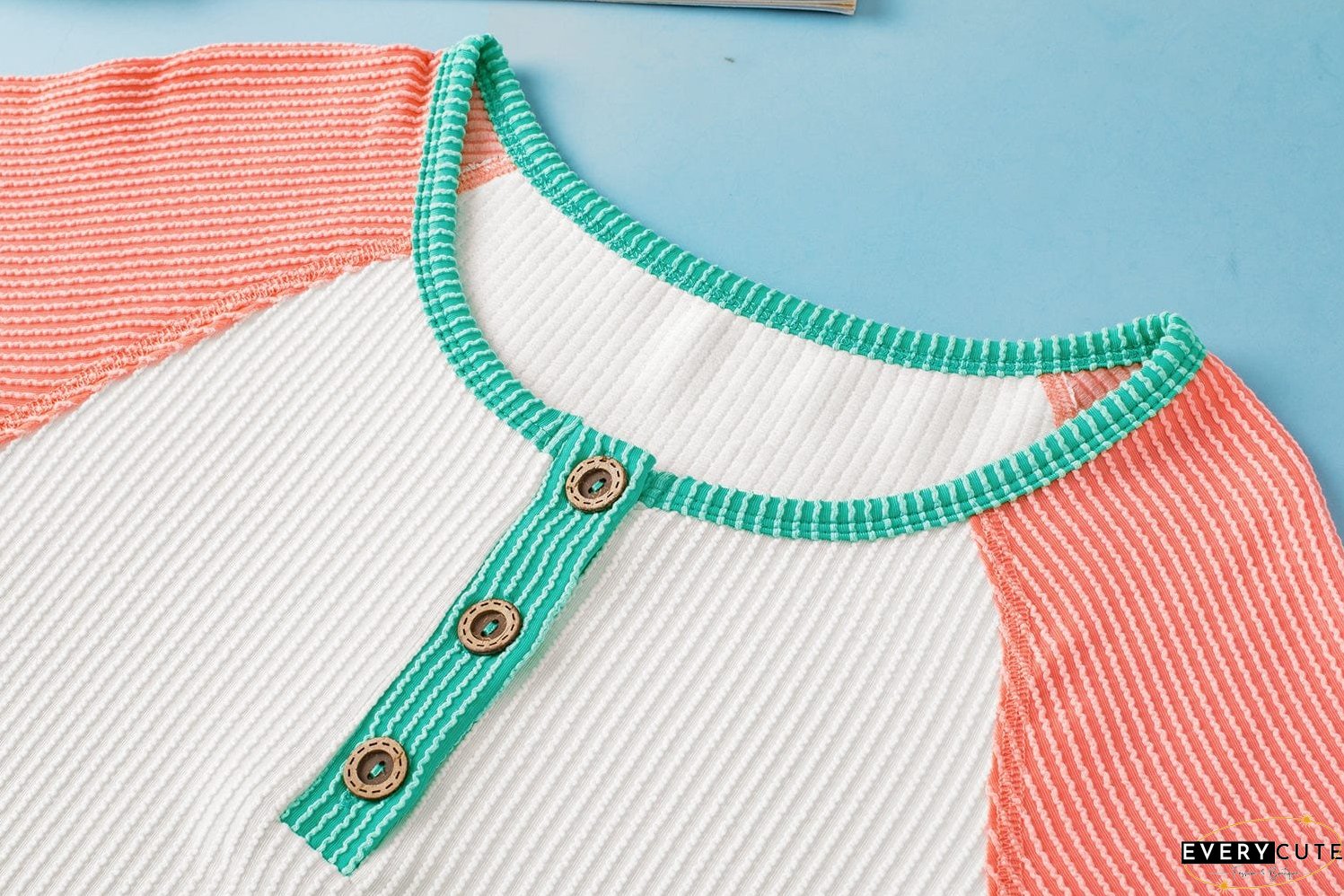 Spring Summer Henley Top