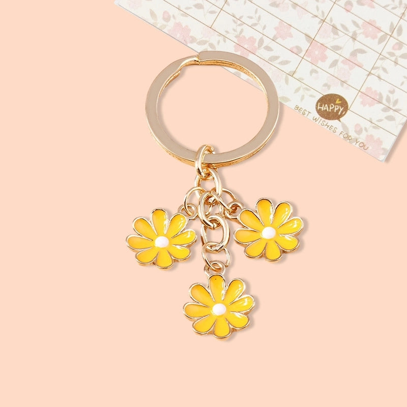 Cute Daisy Alloy Women’s Keychain