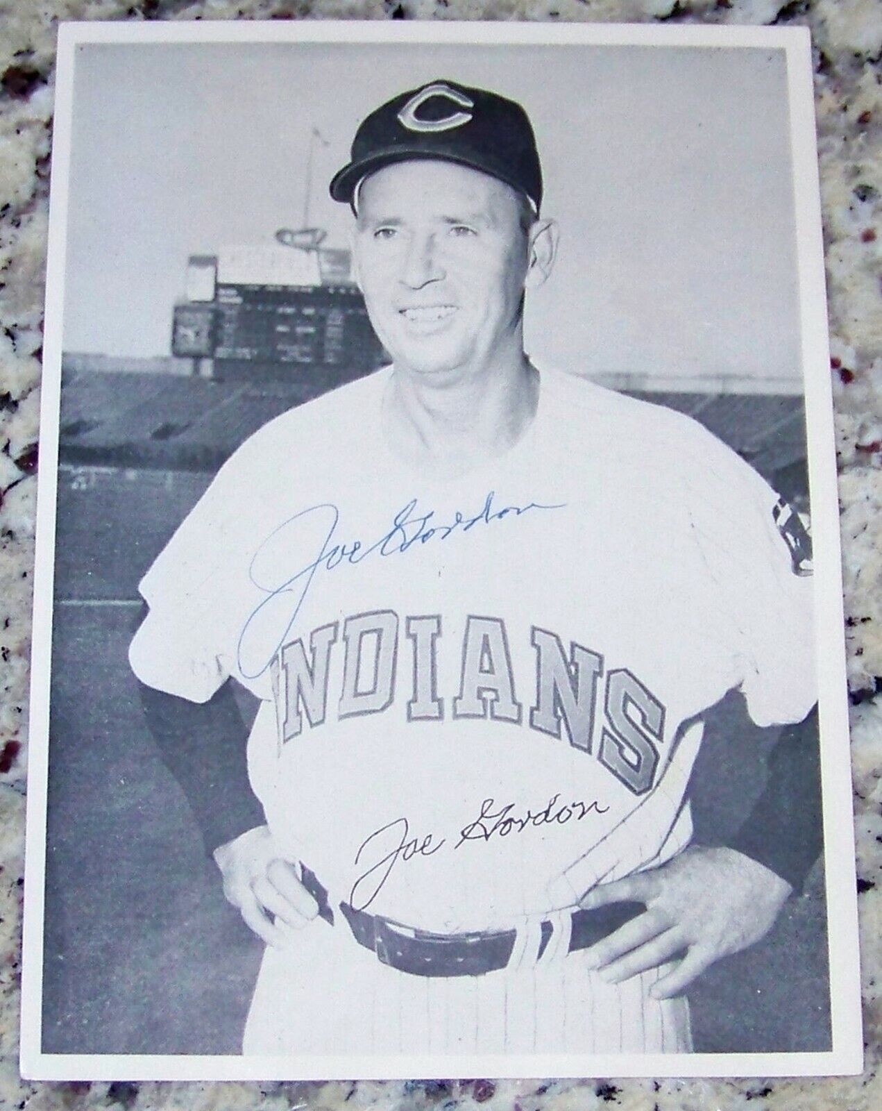 THE FINEST? Joe Gordon Signed Autographed Baseball Photo Poster painting PSA LOA! VERY RARE!