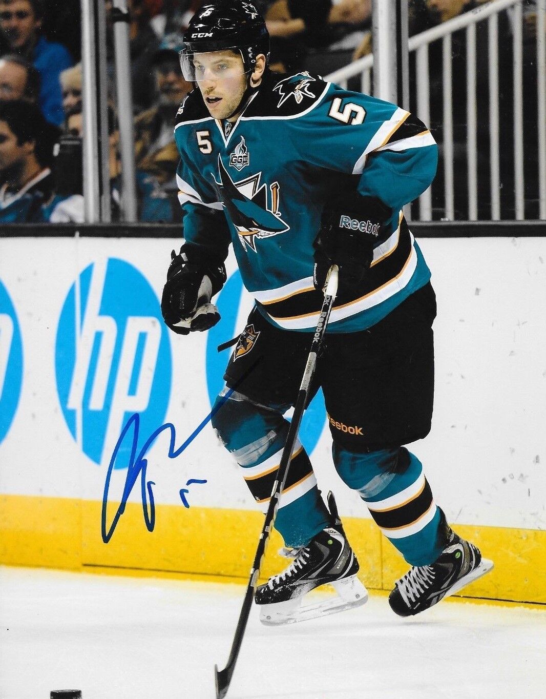 Jason Demers signed San Jose Sharks 8x10 Photo Poster painting autographed 3