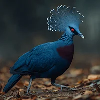 Victoria Crowned Pigeon - Diamond Painting