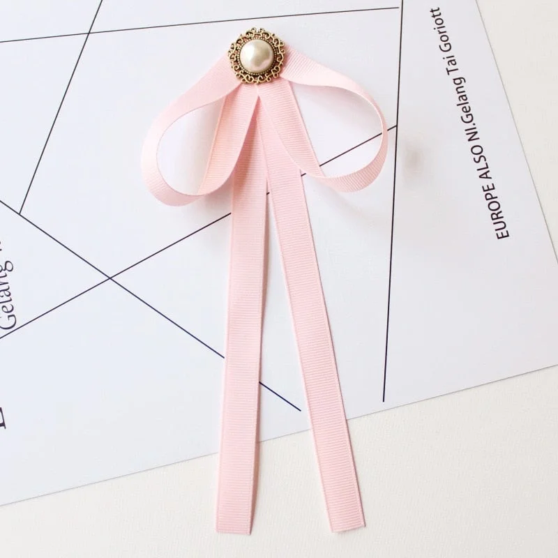 Hand-made Bow Tie Ladies Unisex Banking Stewardess Student Performs Career Korean White Shirt Black Bowtie Classic Trendy Gifts