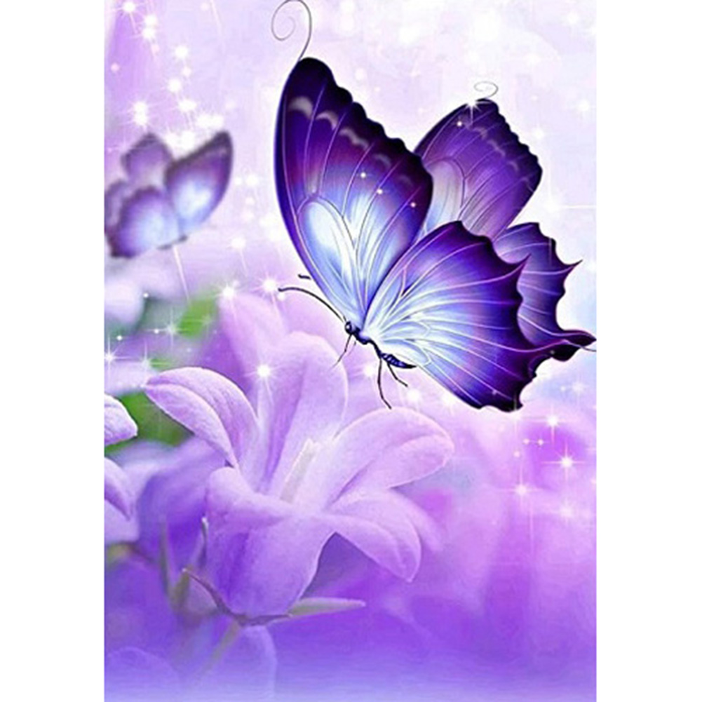 

30*40CM - Round Drill Diamond Painting - Butterfly, 501 Original