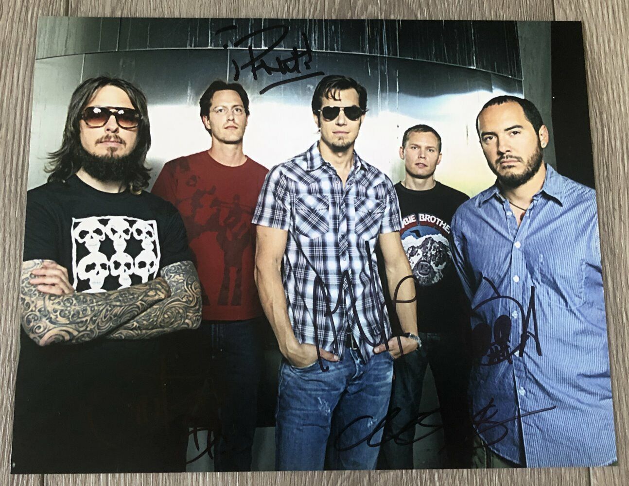 311 SIGNED AUTOGRAPH 8x10 Photo Poster painting B NICK HEXUM SA MARTINEZ P-NUT +2 w/EXACT PROOF